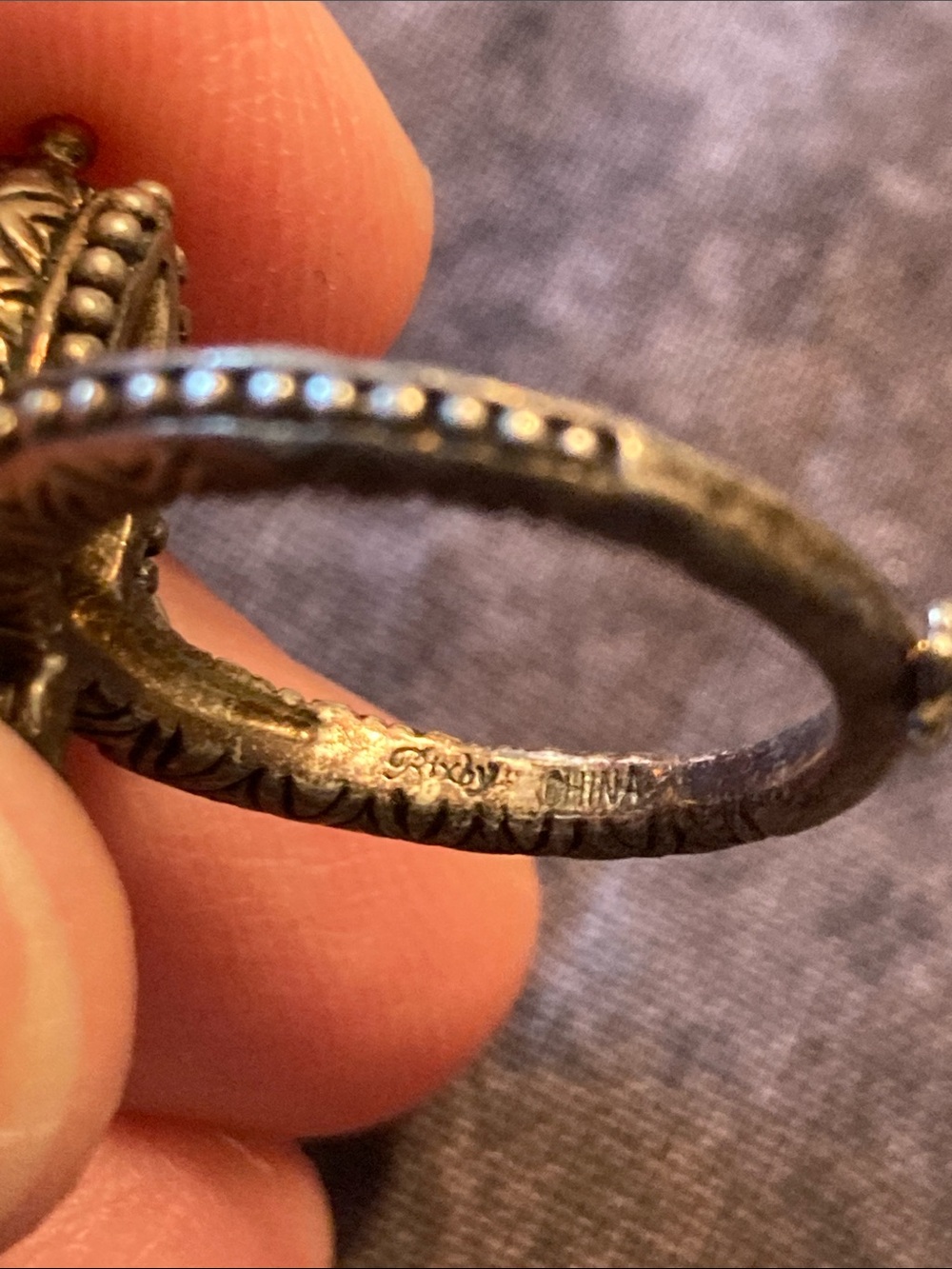 Barbara Bixby 18K + Sterling Silver Ring Sz 6 - Picture 2 of 7
